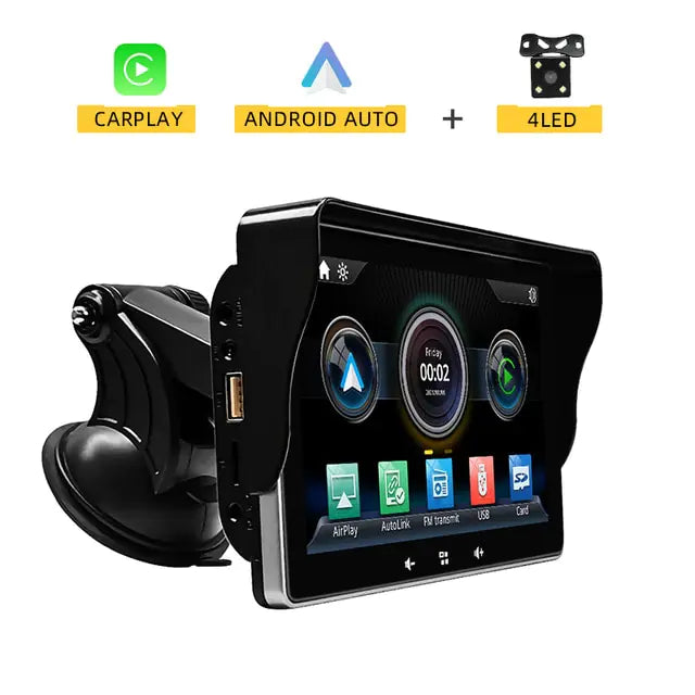 Reproductor de vídeo multimedia con radio para coche universal de 7 pulgadas