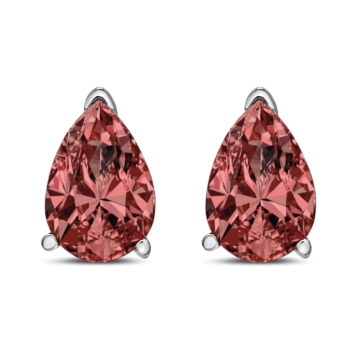 Aros clásicos de 4 puntas con diamantes negros cuadrados de talla princesa de 2,00 ct en plata esterlina 925 con cierre de rosca (color elegante, claridad I2-I3)