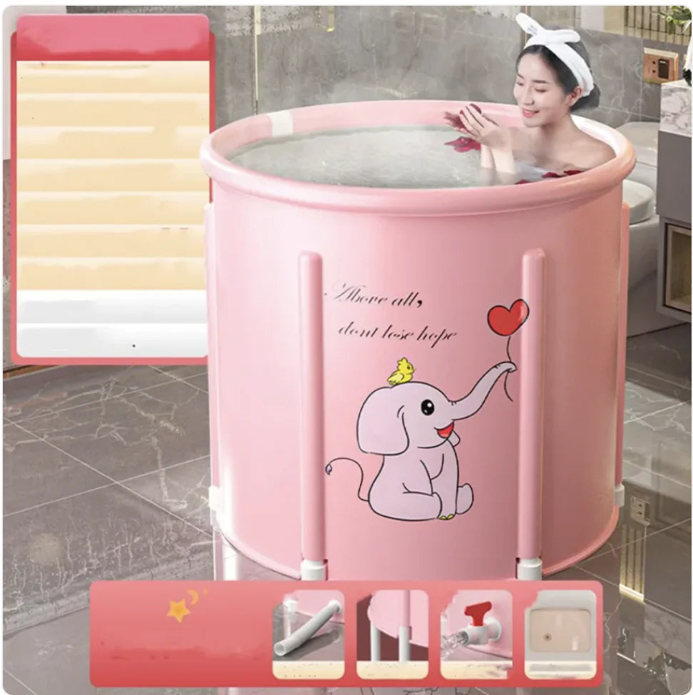 Bañera plegable con calefacción