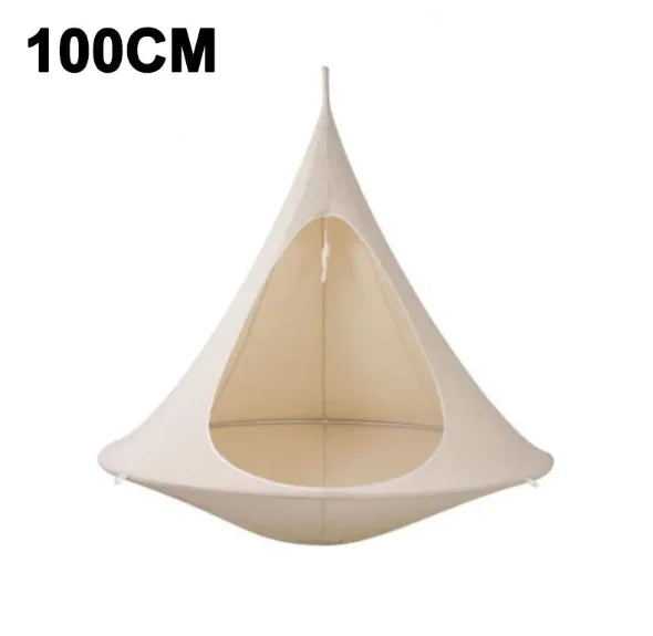 Hamaca colgante para exteriores con forma de cono tipo carpa