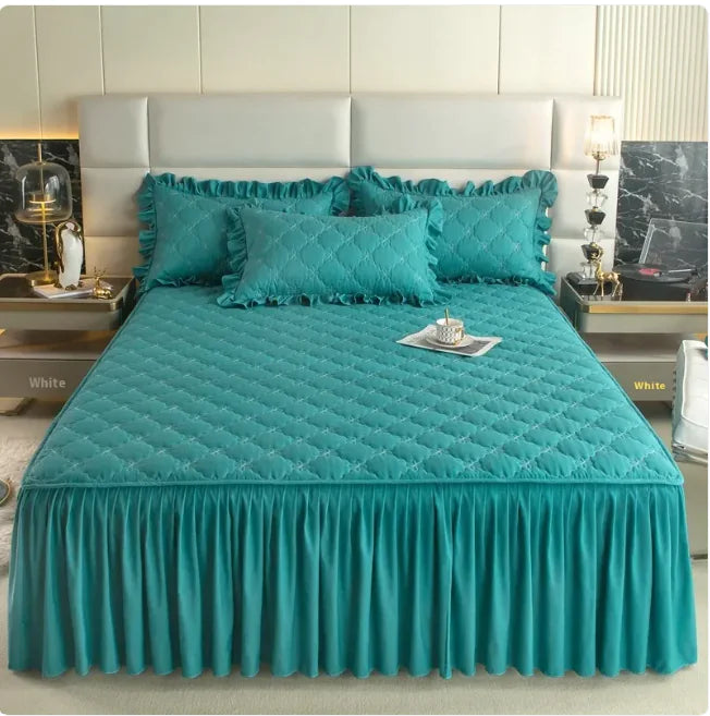 Jupe de lit matelassée