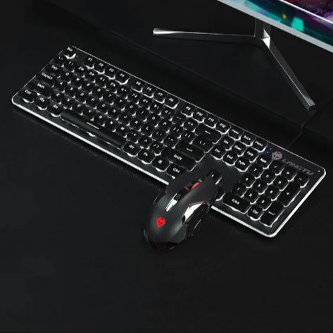 Teclado luminoso para juegos con cable USB: ideal para uso en el hogar y la oficina