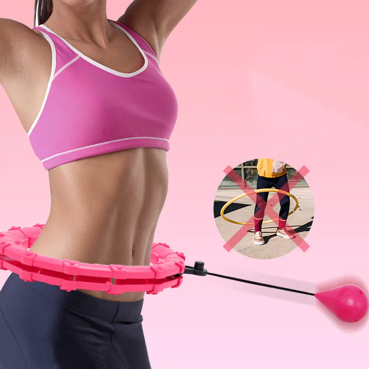 Aro de fitness ajustable con bolas de masaje