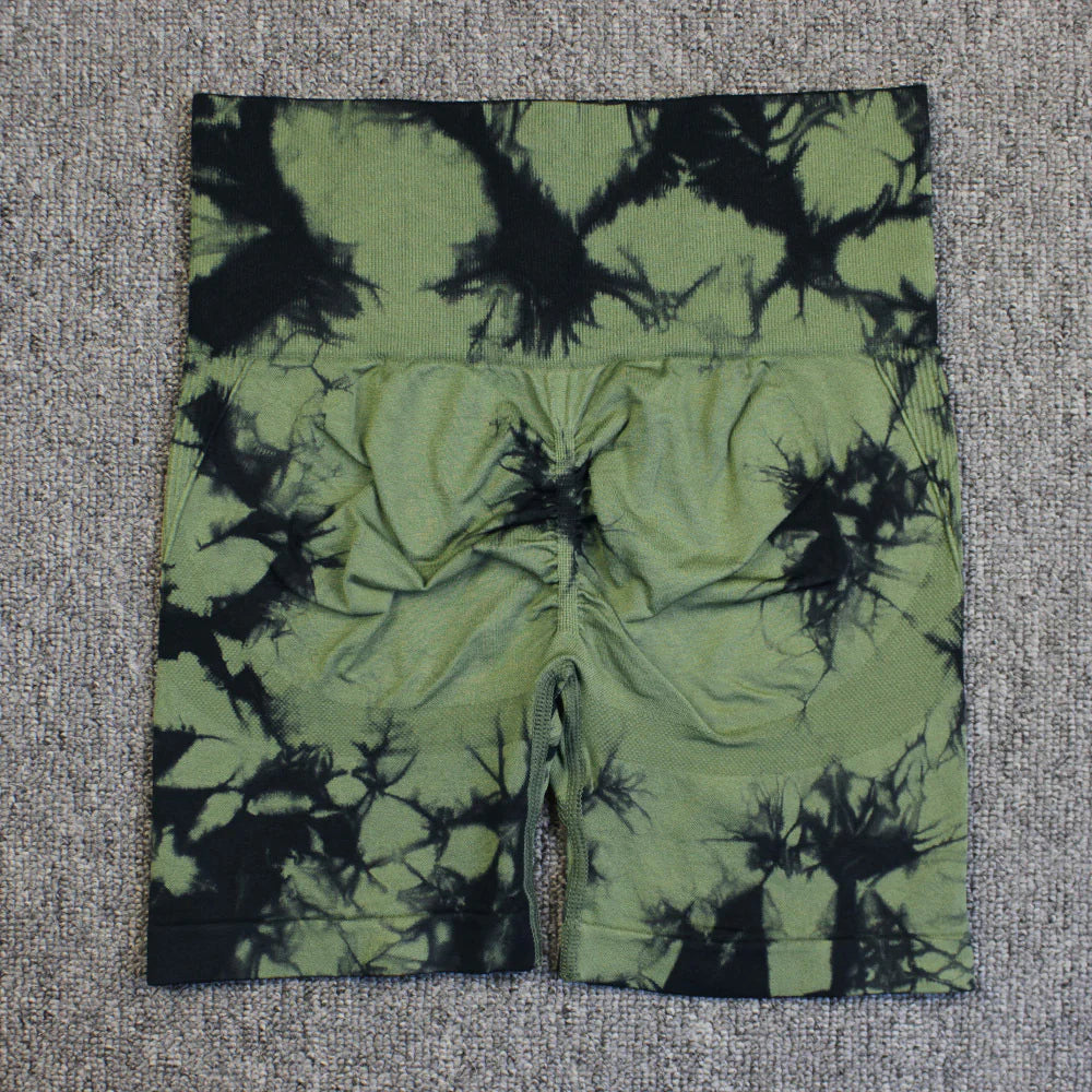 Tie-Dye Yoga Shorts