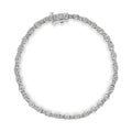 Bracelet à maillons sertis de diamants ronds Miracle-Set en argent sterling 925 de 1,00 ct (couleur IJ, pureté I3-Promo) - 7,25 po