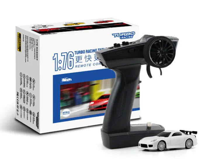 TURBO RACING MINI RC Coche de control remoto eléctrico Modelo de carreras de derrape Juguetes de escritorio para niños adultos
