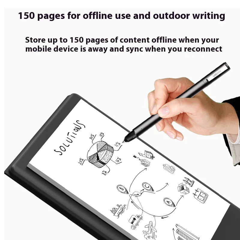 Cuaderno electrónico inteligente con sincronización de colores