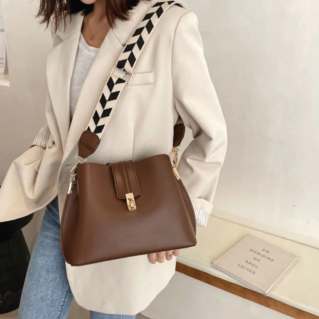 Bolso de hombro a cuadros