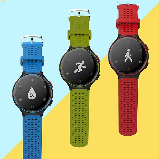 Reloj deportivo Smart Fit resistente al agua con monitor activo de frecuencia cardíaca y presión arterial