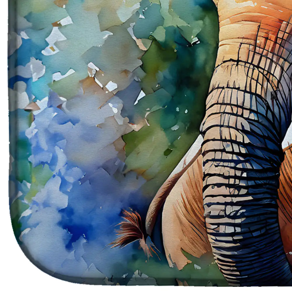 Esterilla para secar platos con forma de elefante