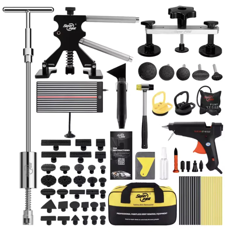 Kit de herramientas para reparación de abolladuras de automóviles Super PDR: extractor de abolladuras de carrocería y herramientas de diagnóstico