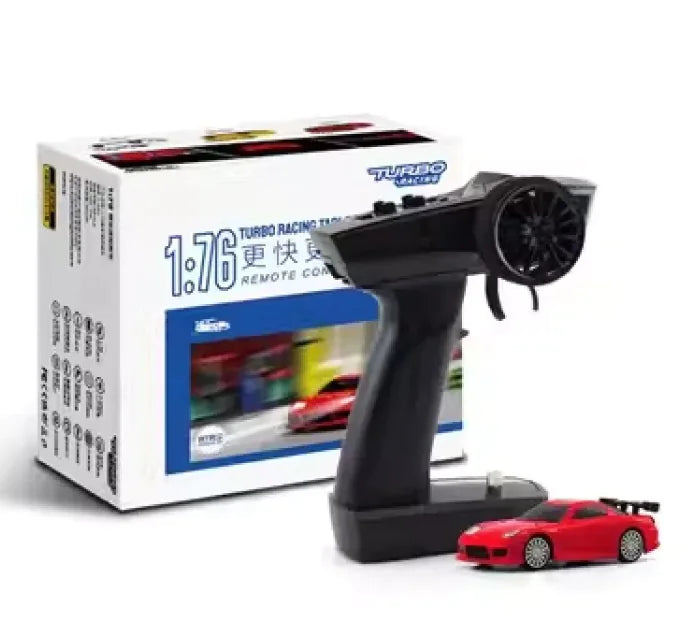 TURBO RACING MINI RC Coche de control remoto eléctrico Modelo de carreras de derrape Juguetes de escritorio para niños adultos