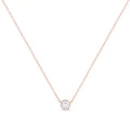 .925 Sterling Silver 1/2 Cttw Diamond Bezel 18" Pendant Necklace (I-J Color, I2-I3 Clarity)