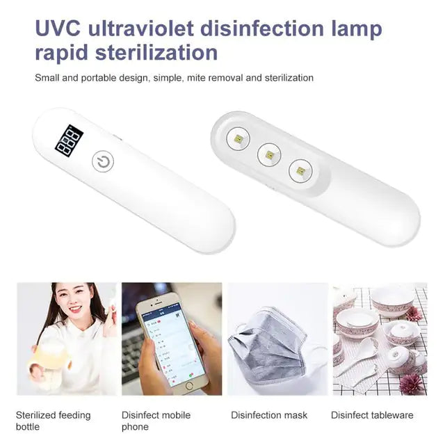 Mini barre lumineuse ultraviolette ultra rapide avec minuterie LED